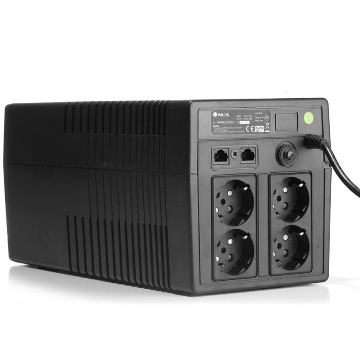 NGS SAI Offline Fortress 1500 V2 1200VA-720W 4 Salidas Torre NGS SAI Offline Fortress 1500 V2 1200VA-720W 4 Salidas Torre
